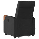 Fauteuil de massage inclinable Noir Tissu
