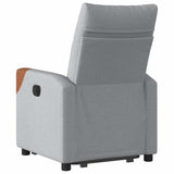 Fauteuil inclinable électrique gris clair tissu