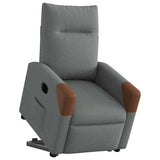 Fauteuil inclinable électrique gris foncé tissu