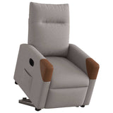 Fauteuil inclinable électrique taupe tissu