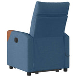 Fauteuil inclinable de massage électrique bleu tissu