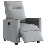 Fauteuil inclinable électrique Gris clair Tissu