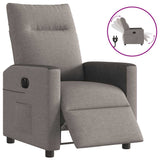 Fauteuil inclinable électrique Taupe Tissu