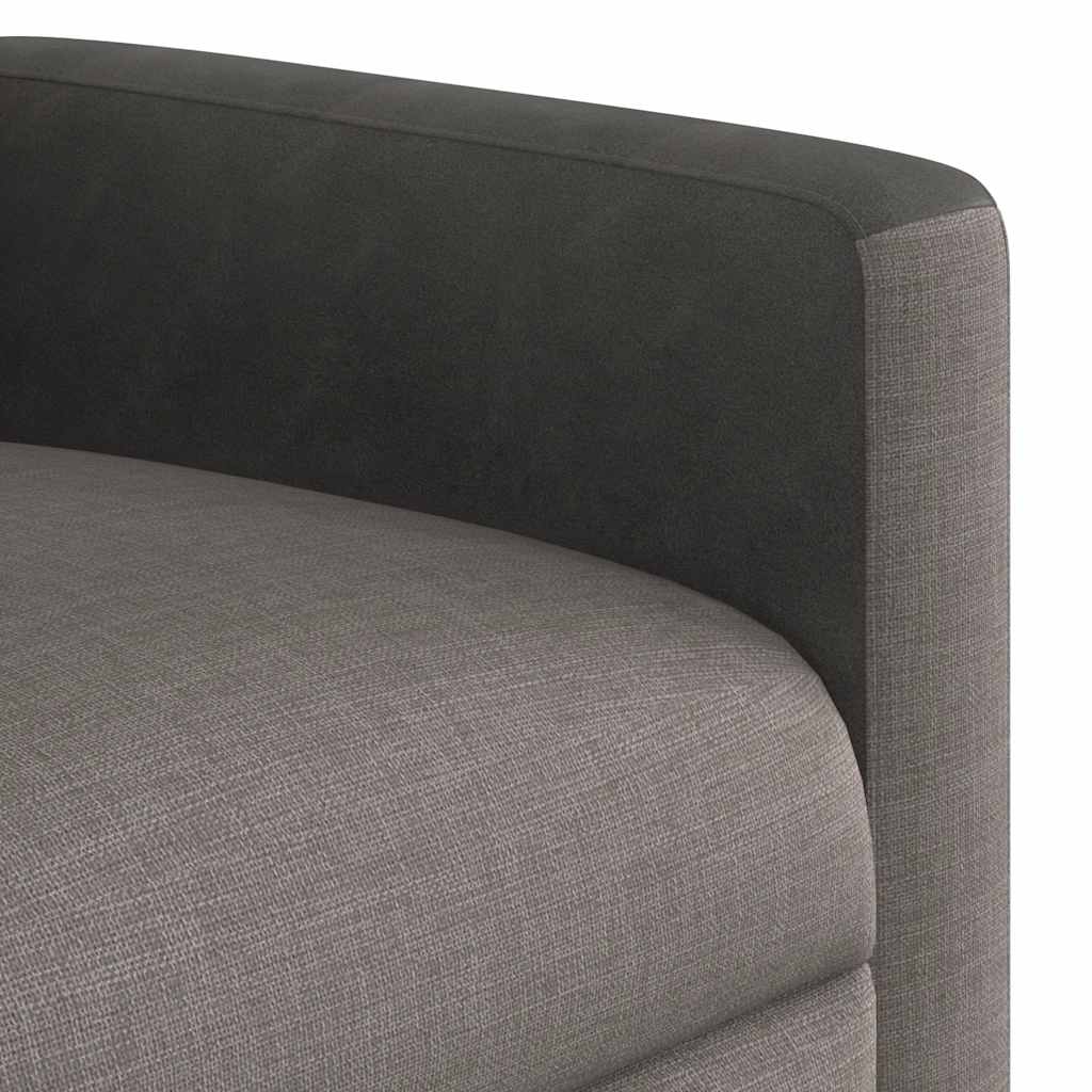 Fauteuil inclinable électrique Taupe Tissu