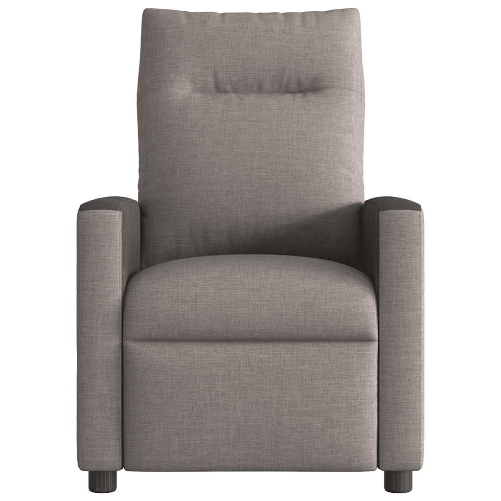 Fauteuil inclinable électrique Taupe Tissu
