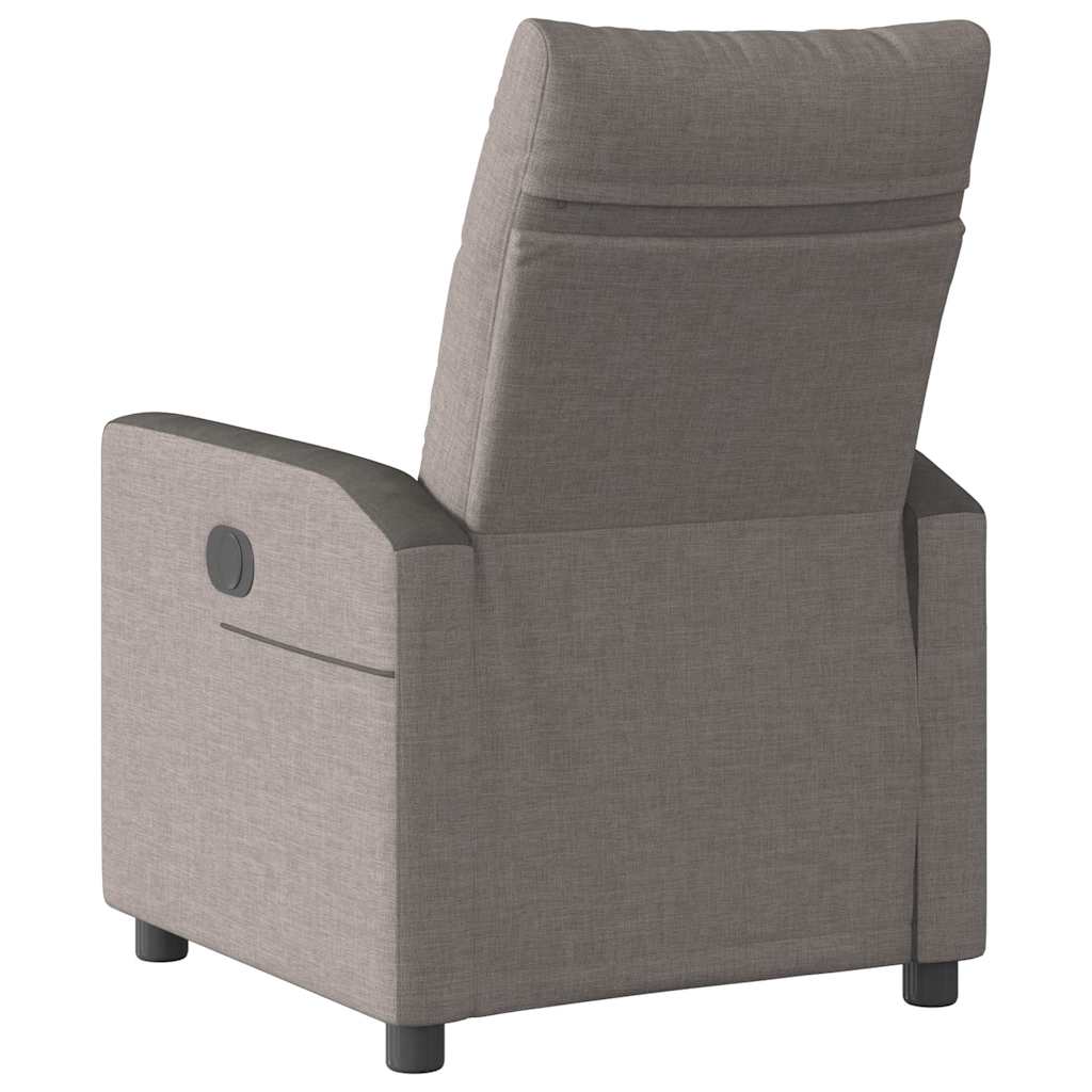 Fauteuil inclinable électrique Taupe Tissu