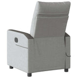Fauteuil de massage inclinable électrique gris nuage tissu