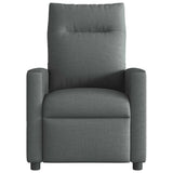 Fauteuil inclinable de massage électrique gris foncé tissu