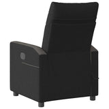Fauteuil de massage inclinable électrique Noir Tissu