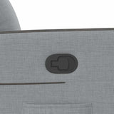 Fauteuil inclinable Gris clair Tissu