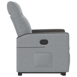 Fauteuil inclinable Gris clair Tissu