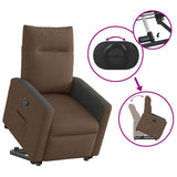 Fauteuil inclinable Marron Tissu