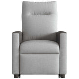 Fauteuil de massage inclinable gris nuage tissu
