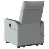 Fauteuil de massage inclinable Gris clair Tissu