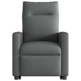 Fauteuil de massage inclinable Gris foncé Tissu