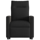 Fauteuil de massage inclinable Noir Tissu