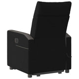 Fauteuil de massage inclinable Noir Tissu