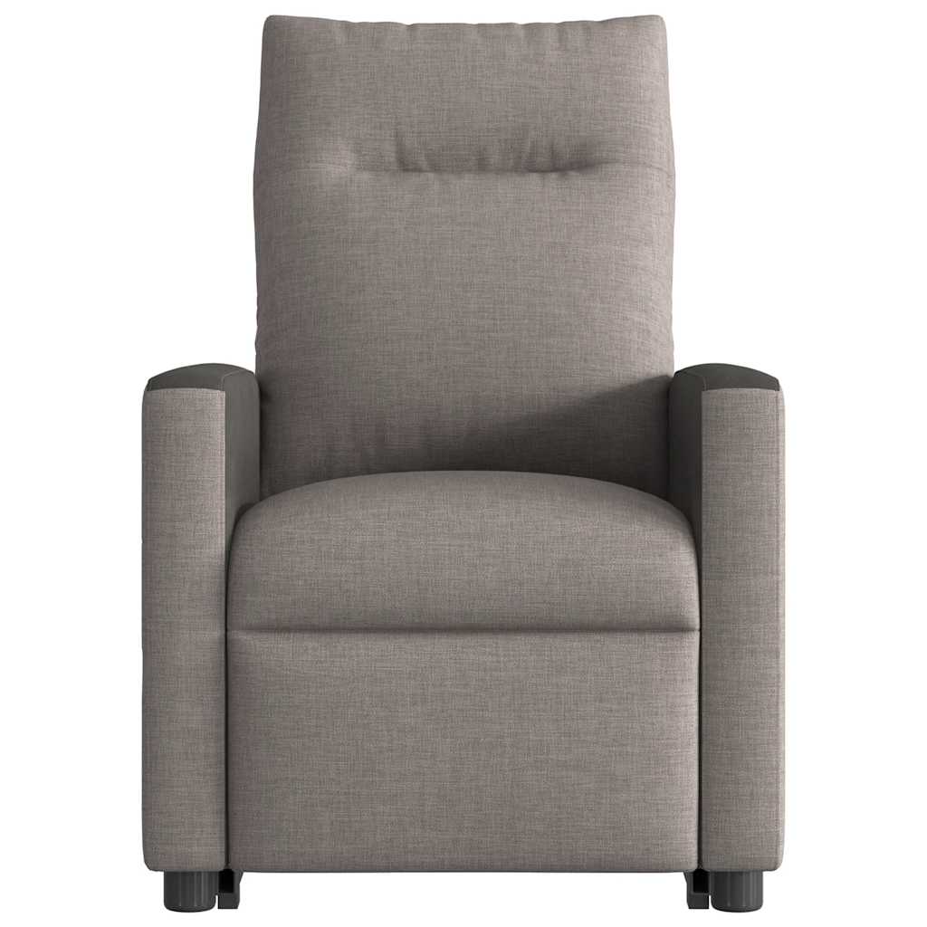 Fauteuil inclinable de massage Taupe Tissu