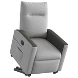 Fauteuil inclinable électrique gris nuage tissu