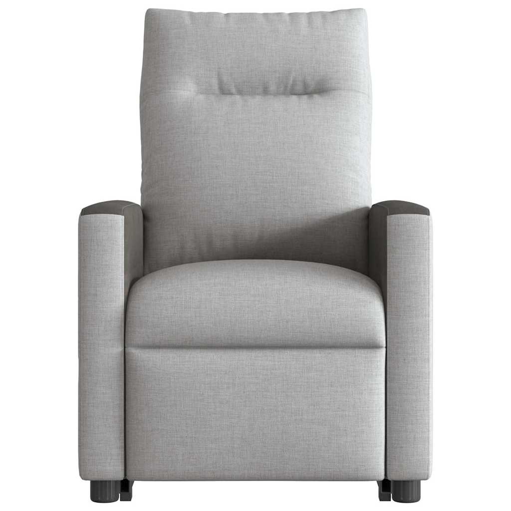 Fauteuil inclinable électrique gris nuage tissu