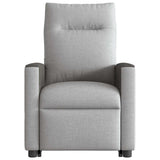 Fauteuil inclinable électrique gris nuage tissu
