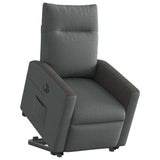 Fauteuil inclinable électrique gris foncé tissu