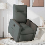 Fauteuil inclinable électrique gris foncé tissu
