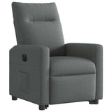 Fauteuil inclinable électrique gris foncé tissu