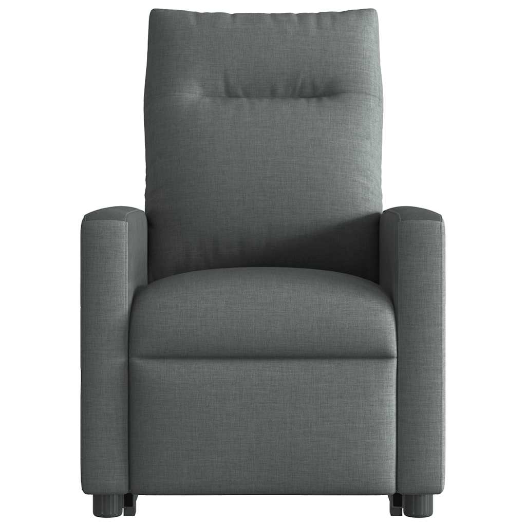 Fauteuil inclinable électrique gris foncé tissu