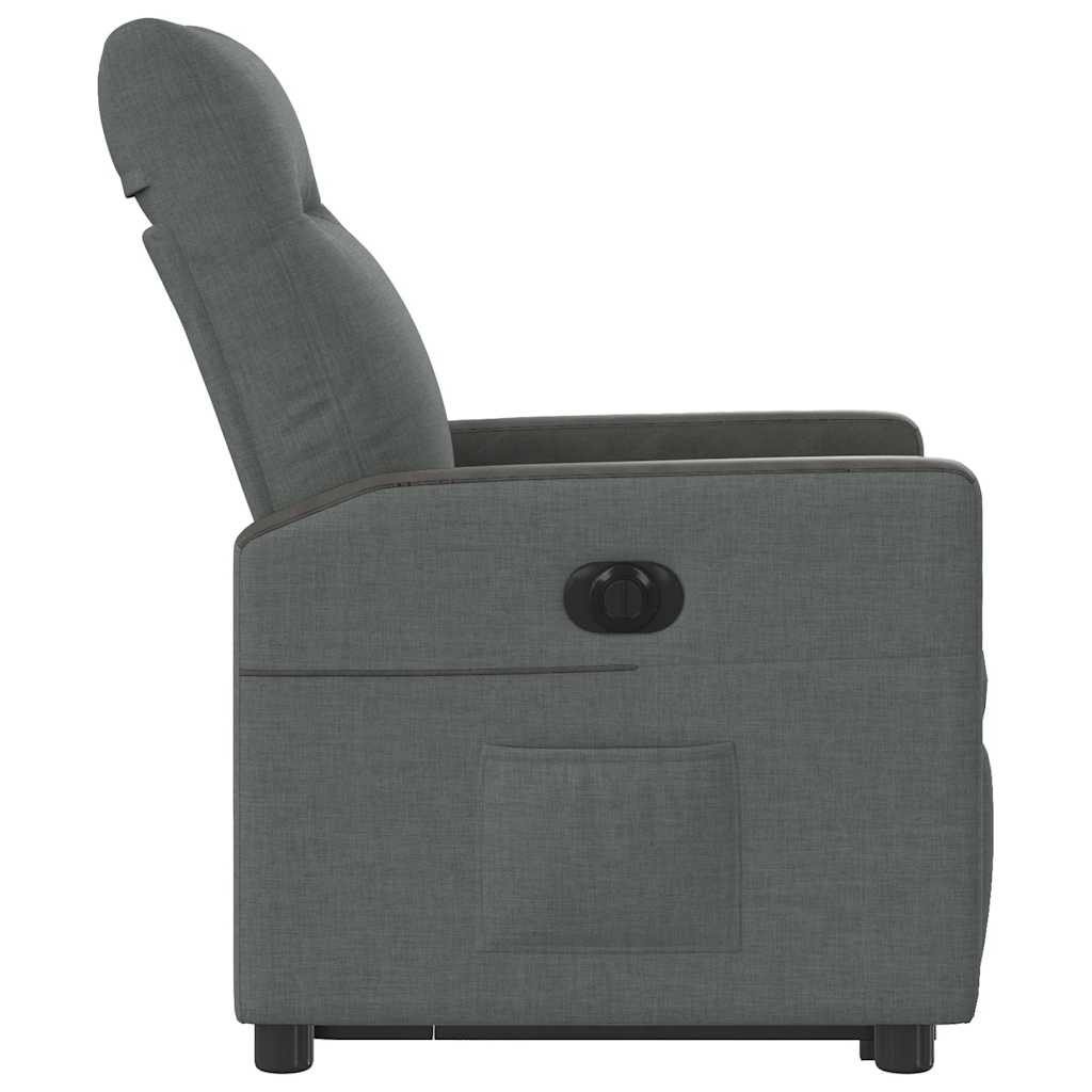 Fauteuil inclinable électrique gris foncé tissu