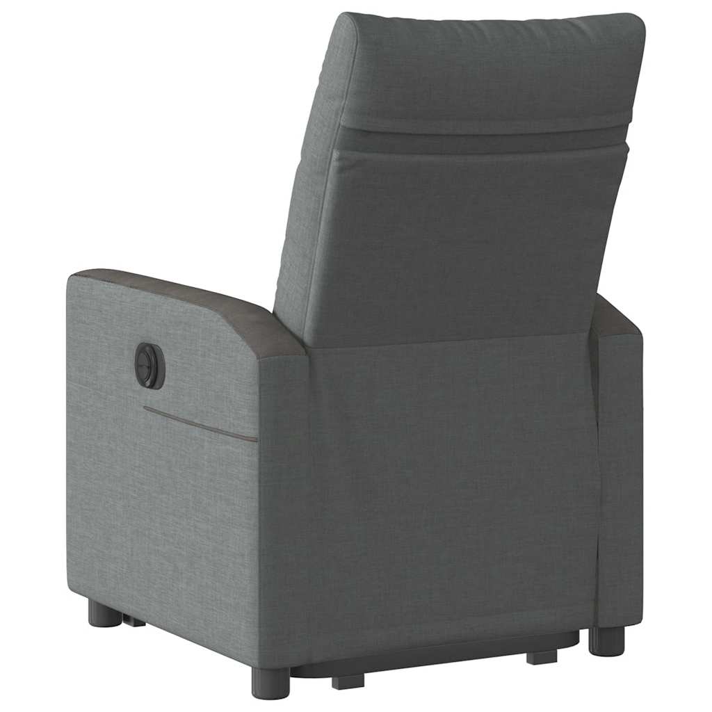 Fauteuil inclinable électrique gris foncé tissu