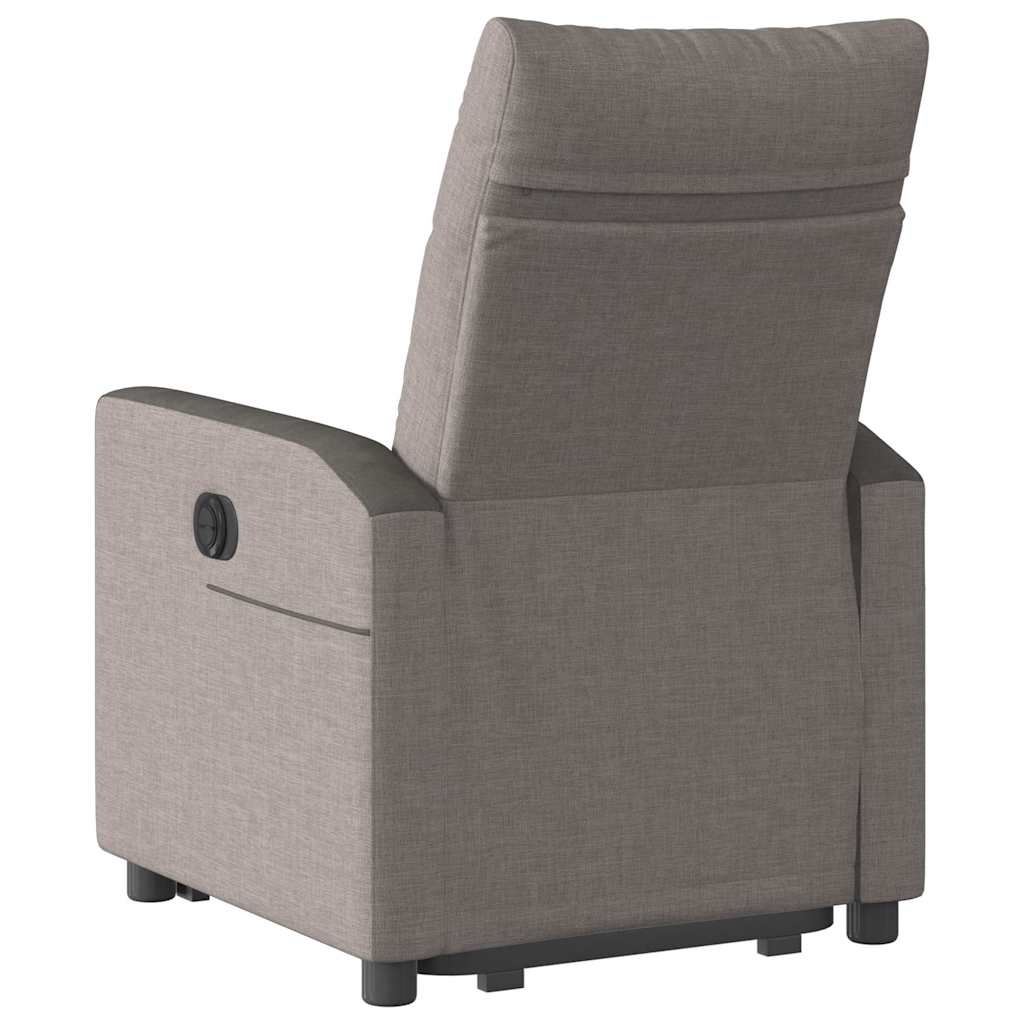 Fauteuil inclinable électrique taupe tissu
