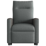 Fauteuil inclinable de massage électrique Gris foncé Tissu