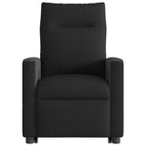 Fauteuil inclinable de massage électrique Noir Tissu
