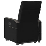 Fauteuil inclinable de massage électrique Noir Tissu