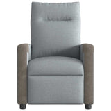 Fauteuil inclinable électrique Gris clair Tissu