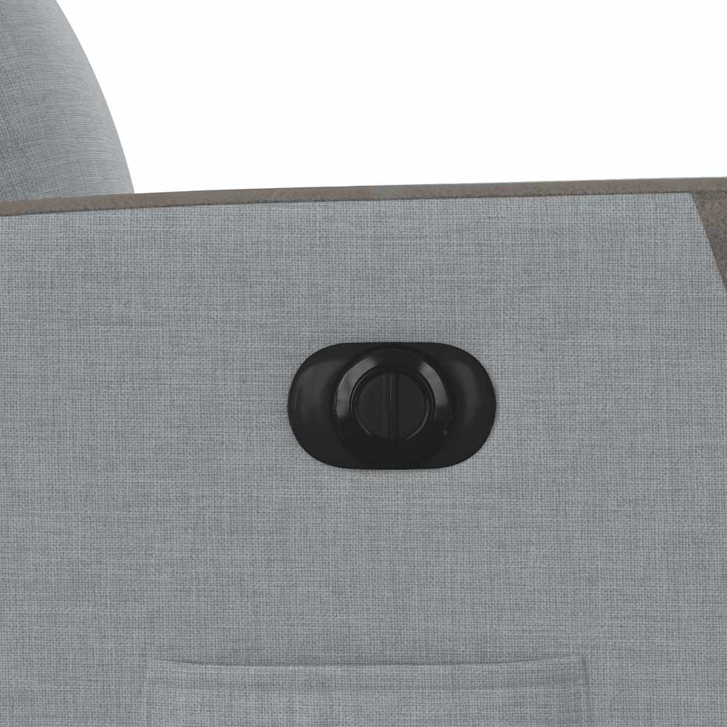 Fauteuil inclinable électrique Gris clair Tissu