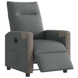Fauteuil inclinable électrique Gris foncé Tissu