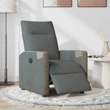 Fauteuil inclinable électrique Gris foncé Tissu
