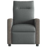Fauteuil inclinable électrique Gris foncé Tissu