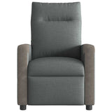 Fauteuil inclinable de massage électrique gris foncé tissu