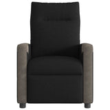 Fauteuil de massage inclinable électrique Noir Tissu