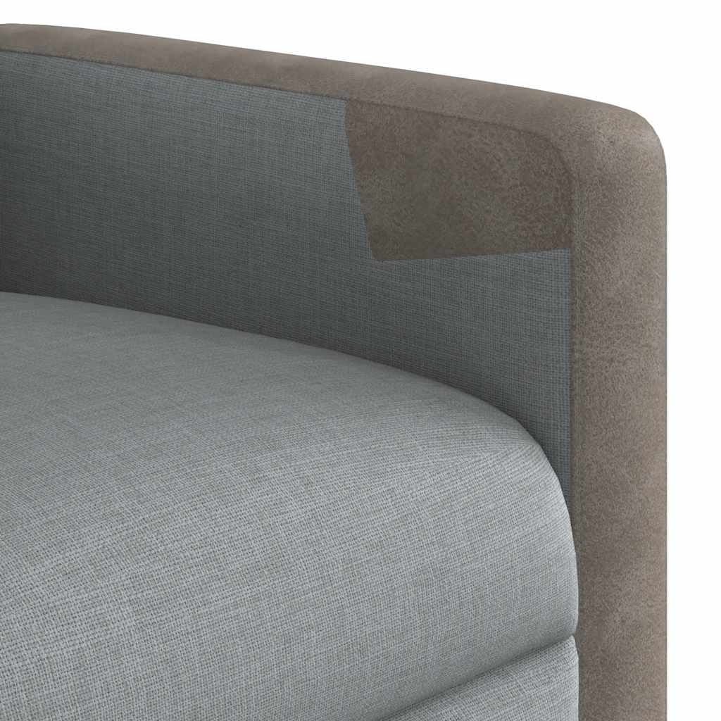 Fauteuil inclinable Gris clair Tissu