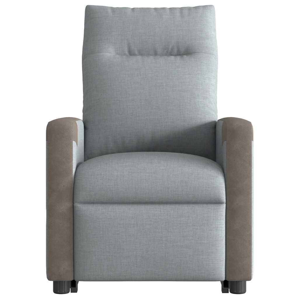 Fauteuil inclinable Gris clair Tissu