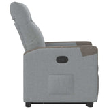 Fauteuil inclinable Gris clair Tissu