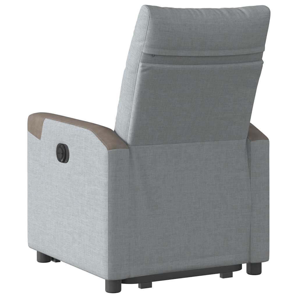 Fauteuil inclinable Gris clair Tissu