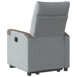 Fauteuil inclinable Gris clair Tissu