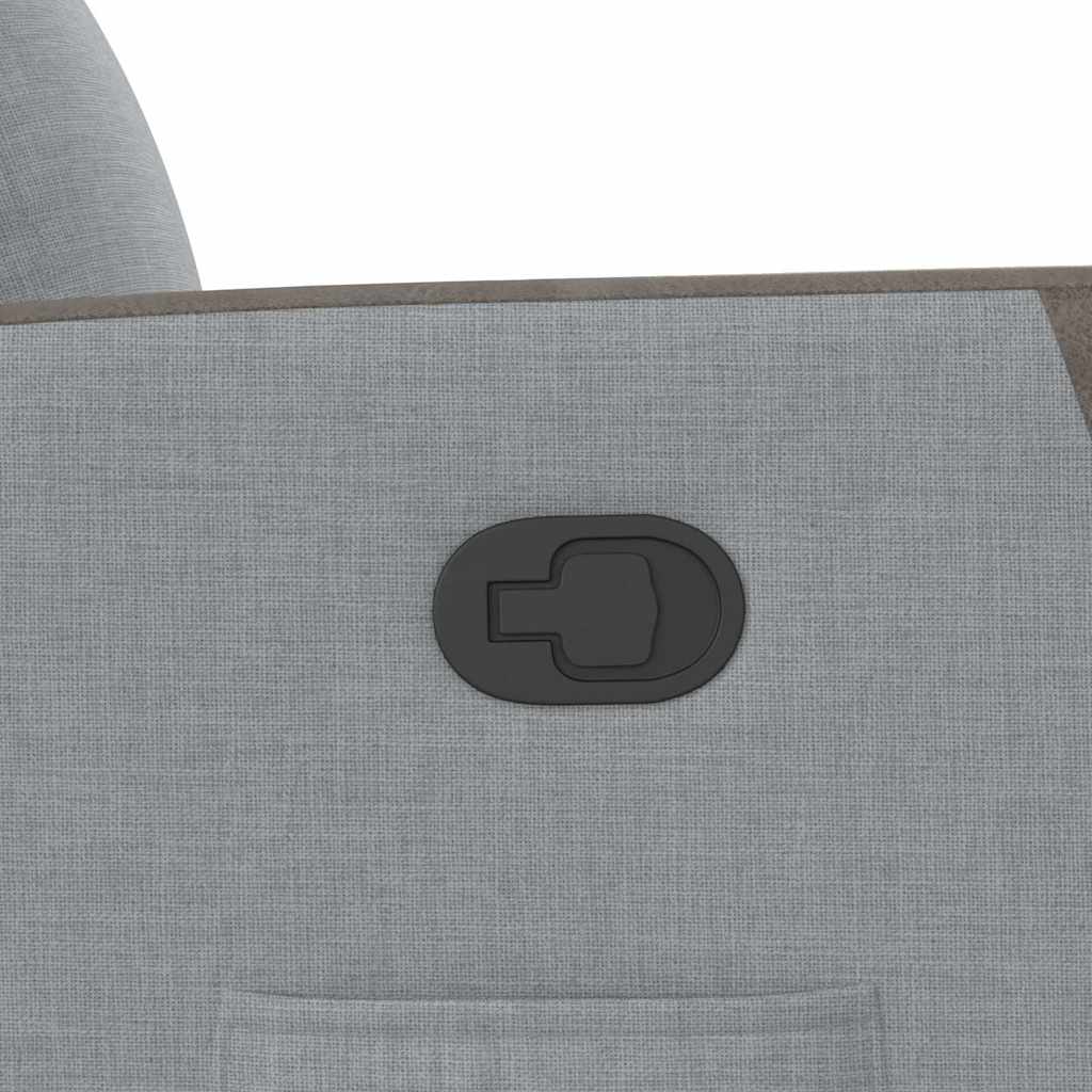 Fauteuil inclinable Gris clair Tissu