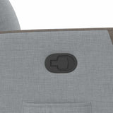 Fauteuil inclinable Gris clair Tissu
