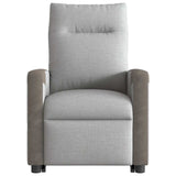 Fauteuil de massage inclinable gris nuage tissu